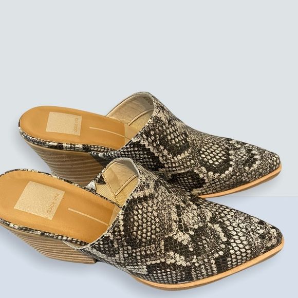 Dolce Vita - Snakeprint Shirly Mules - Size 6.5 - Picture 1 of 3